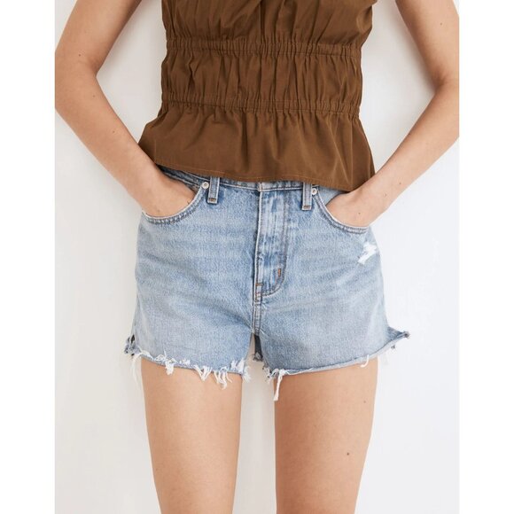 NEW Madewell High Rise Relaxed Denim Shorts 25 - Picture 9 of 10